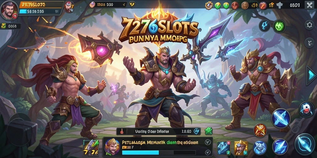 Screenshot utama 7276SLOTS menampilkan aksi seru dalam permainan MMORPG.