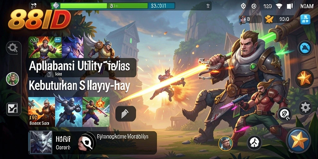 Tampilan utama aplikasi 88ID untuk manajemen Utility.