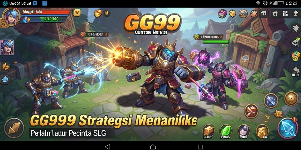 Tampilan gameplay GG999 menunjukkan strategi dan taktik yang mendalam.