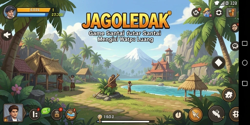 Screenshot JAGOLEDAK menampilkan gameplay yang menyenangkan dan penuh warna.
