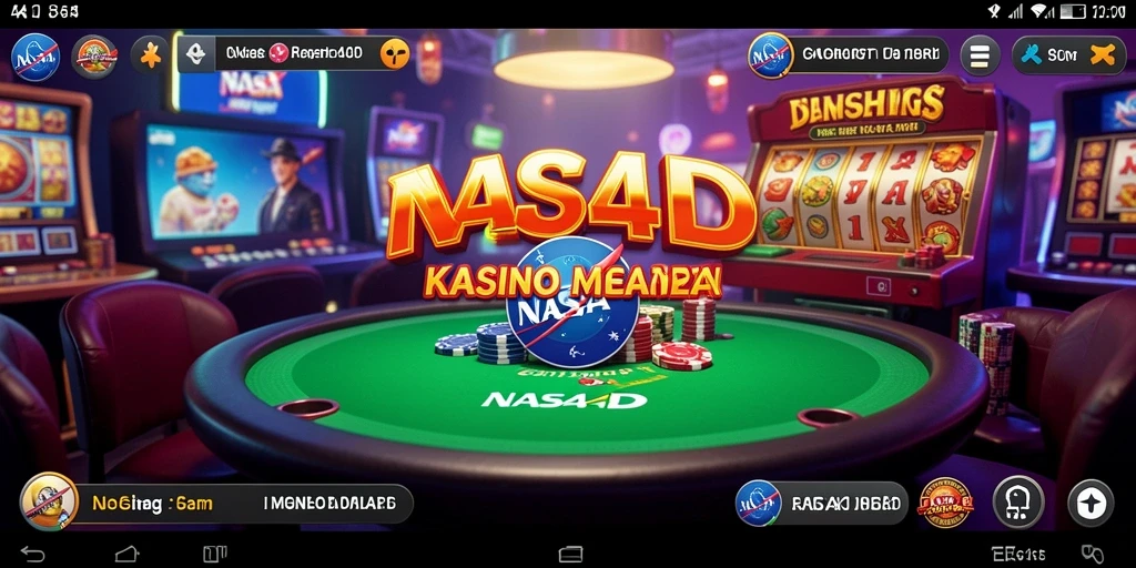 Screenshot utama menampilkan gameplay seru dari NASA4D.