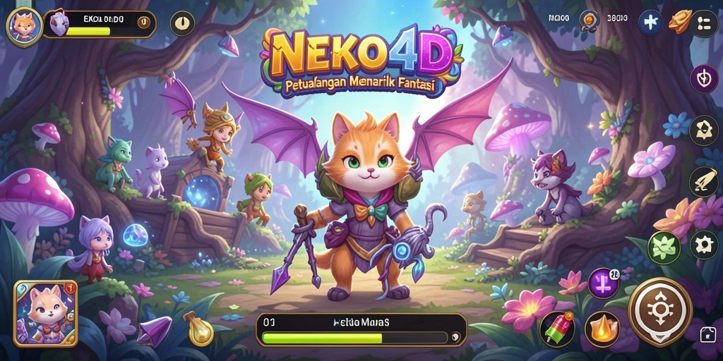 Tampilan menakjubkan dari gameplay petualangan NEKO4D.