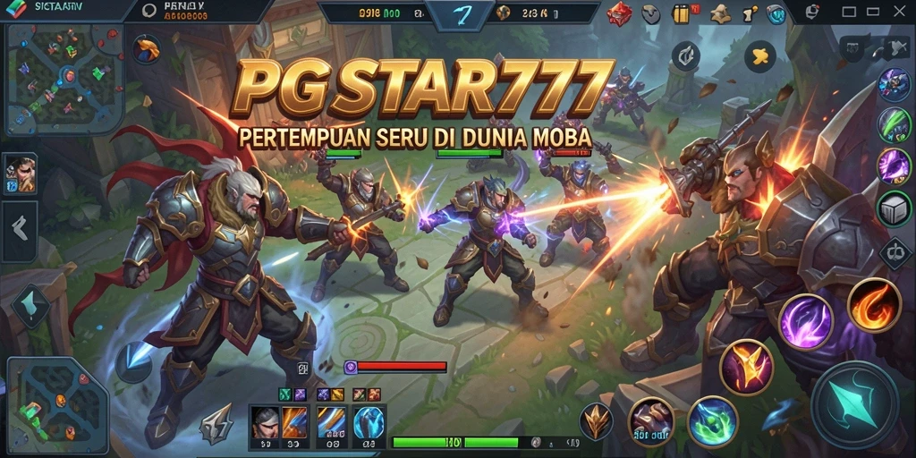 Tampilkan gameplay seru dari PGSTAR777 dalam pertempuran MOBA.