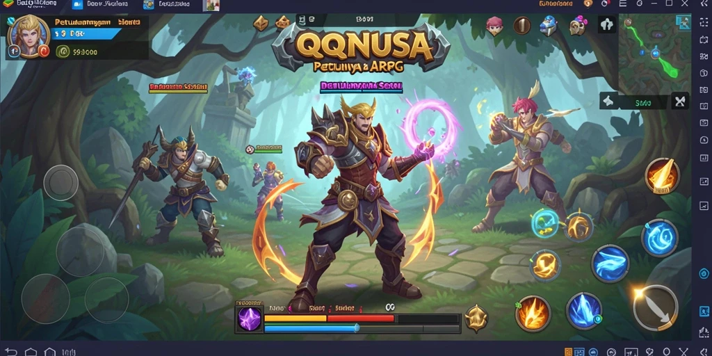 Tampilan gameplay seru dari QQNUSA yang memukau.
