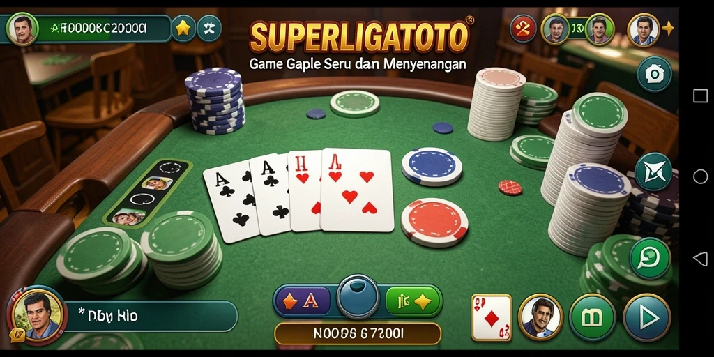 Tampilan gameplay seru dari SUPERLIGATOTO yang menggoda.