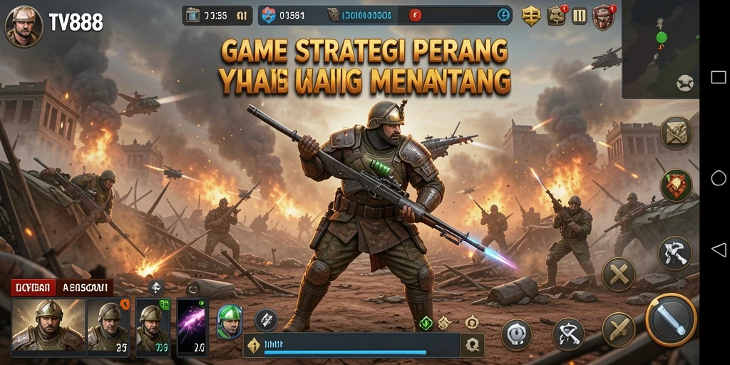 Tampilan gameplay SLG TV888 yang mendebarkan dan menantang.