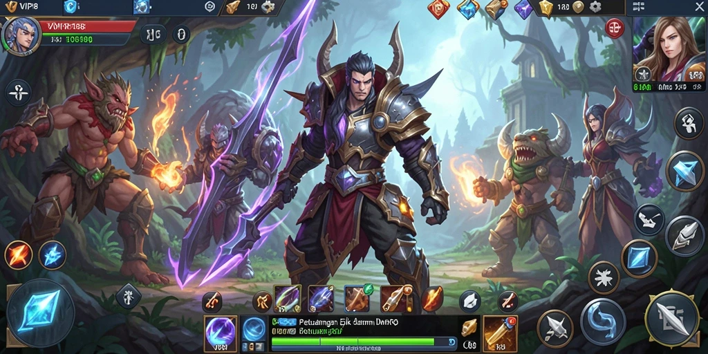 Tampilan gameplay seru di dunia MMORPG VIP188.